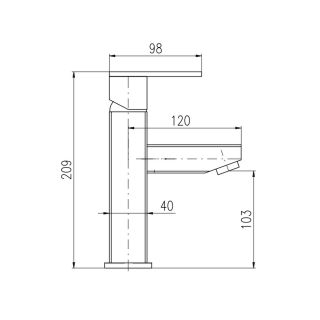 Смеситель для раковины Rav Slezak Loira LR530.5Z Золото